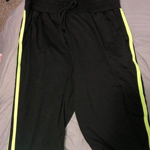 Black Striped Joggers